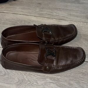Louis Vuitton slip on brown loafer